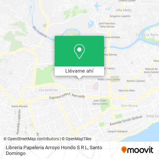 Mapa de Libreria Papeleria Arroyo Hondo S R L