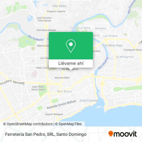 Mapa de Ferreteria San Pedro, SRL