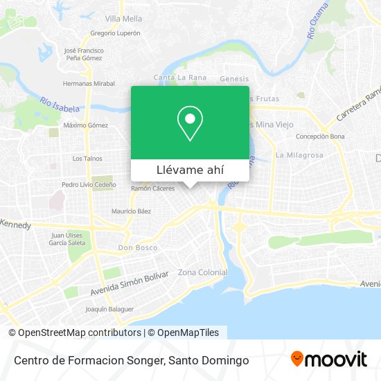 Mapa de Centro de Formacion Songer