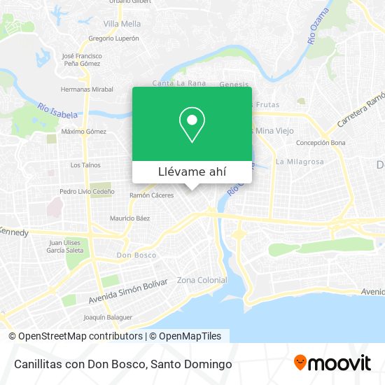 Mapa de Canillitas con Don Bosco
