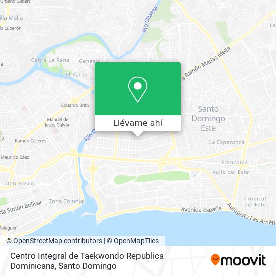 Mapa de Centro Integral de Taekwondo Republica Dominicana