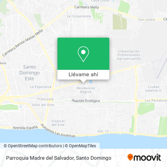 Mapa de Parroquia Madre del Salvador