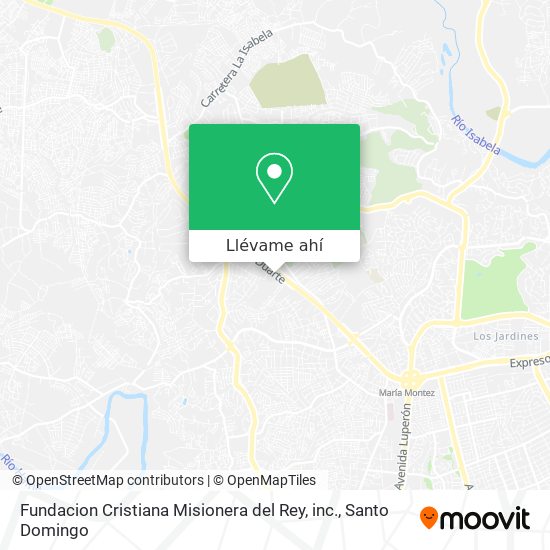 Mapa de Fundacion Cristiana Misionera del Rey, inc.