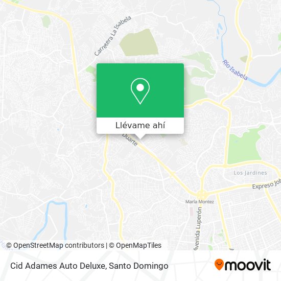 Mapa de Cid Adames Auto Deluxe