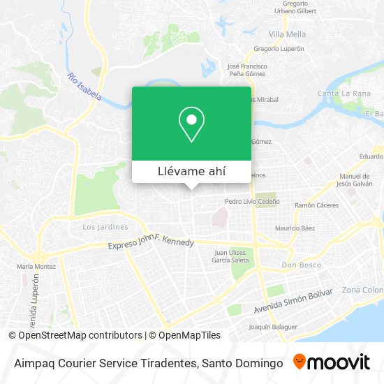 Mapa de Aimpaq Courier Service Tiradentes