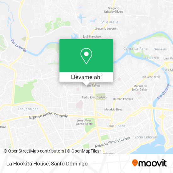 Mapa de La Hookita House
