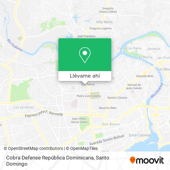 Mapa de Cobra Defense República Dominicana