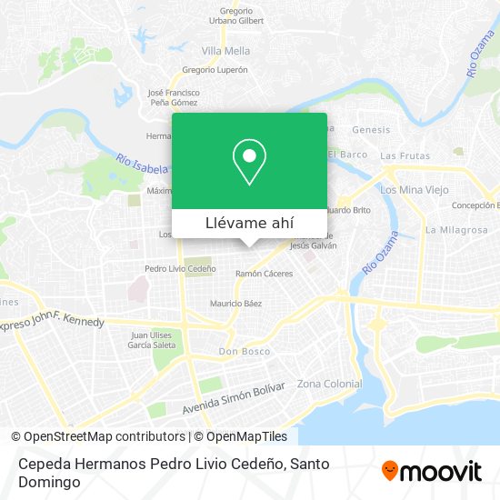 Mapa de Cepeda Hermanos Pedro Livio Cedeño