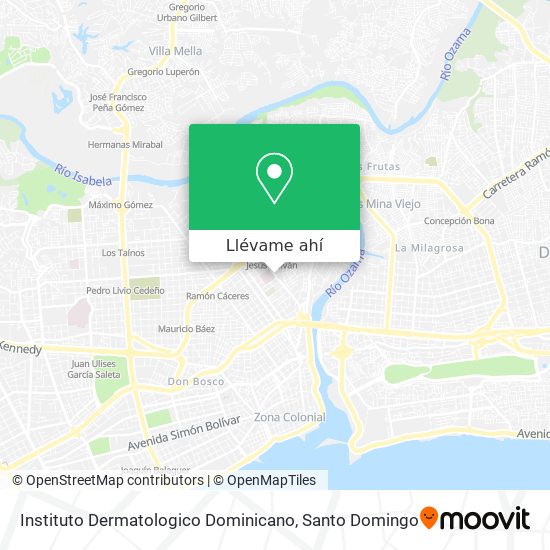 Mapa de Instituto Dermatologico Dominicano