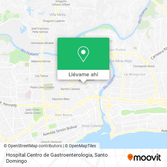Mapa de Hospital Centro de Gastroenterologia