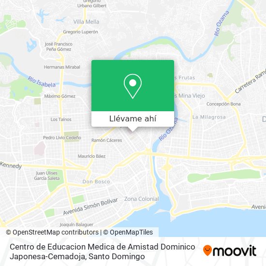 Mapa de Centro de Educacion Medica de Amistad Dominico Japonesa-Cemadoja