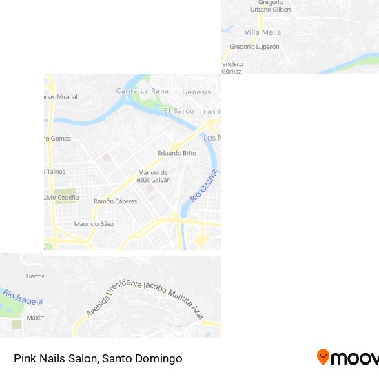 Mapa de Pink Nails Salon