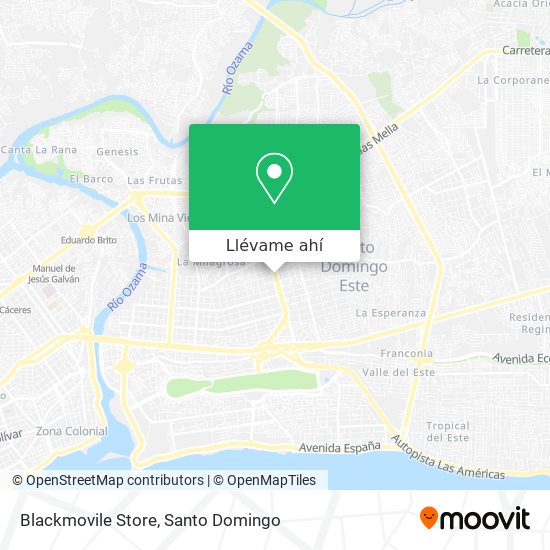 Mapa de Blackmovile Store