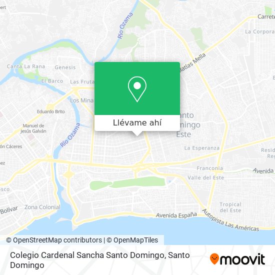 Mapa de Colegio Cardenal Sancha Santo Domingo