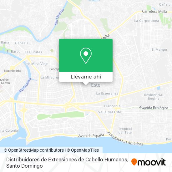 Mapa de Distribuidores de Extensiones de Cabello Humanos