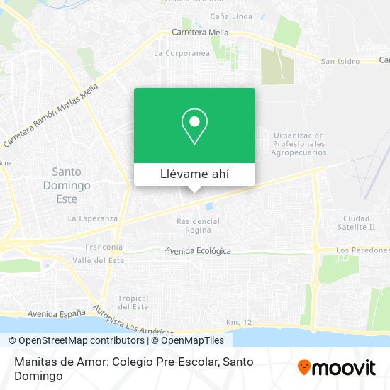 Mapa de Manitas de Amor: Colegio Pre-Escolar