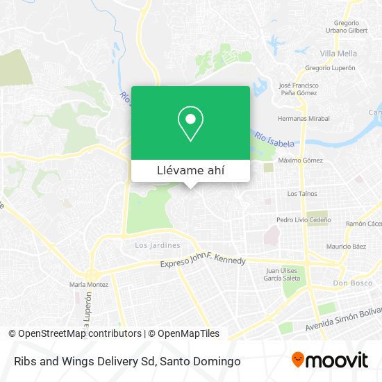 Mapa de Ribs and Wings Delivery Sd
