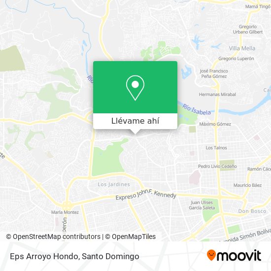 Mapa de Eps Arroyo Hondo