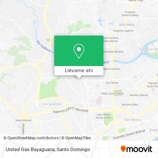 Mapa de United Gas Bayaguana