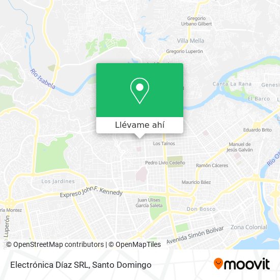 Mapa de Electrónica Díaz SRL