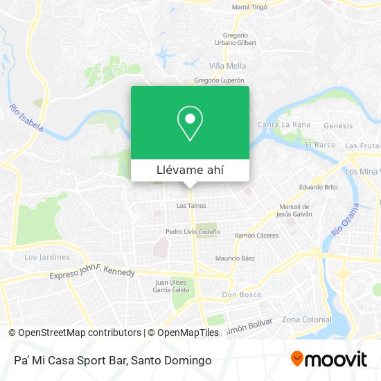 Mapa de Pa’ Mi Casa Sport Bar