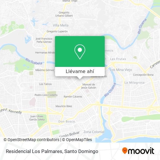 Mapa de Residencial Los Palmares