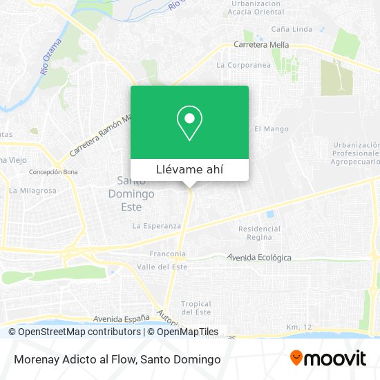 Mapa de Morenay Adicto al Flow