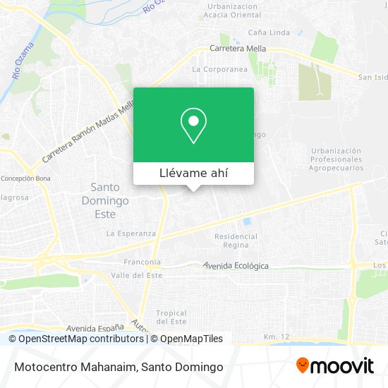 Mapa de Motocentro Mahanaim