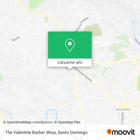 Mapa de The Valentine Barber Shop