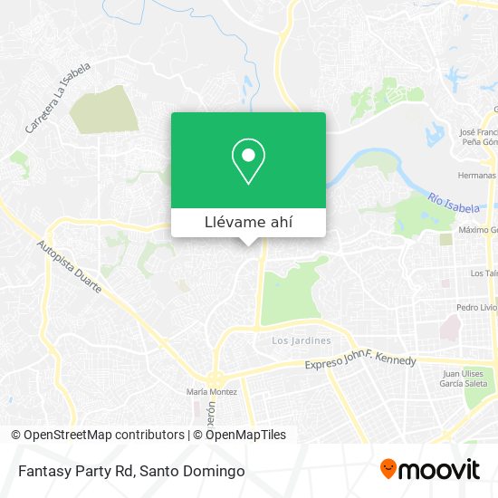 Mapa de Fantasy Party Rd