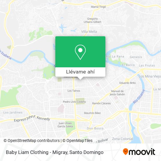 Mapa de Baby Liam Clothing - Migray