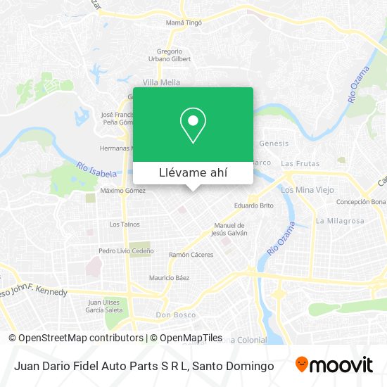 Mapa de Juan Dario Fidel Auto Parts S R L
