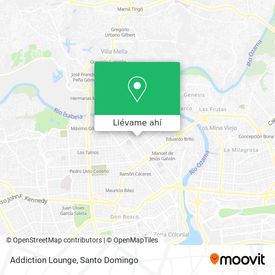 Mapa de Addiction Lounge