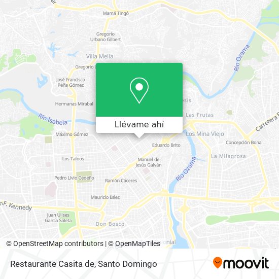 Mapa de Restaurante Casita de