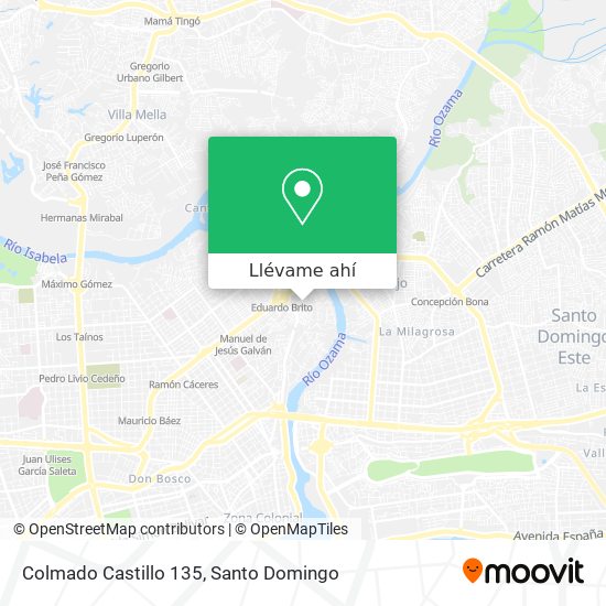 Mapa de Colmado Castillo 135