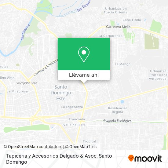 Mapa de Tapiceria y Accesorios Delgado & Asoc