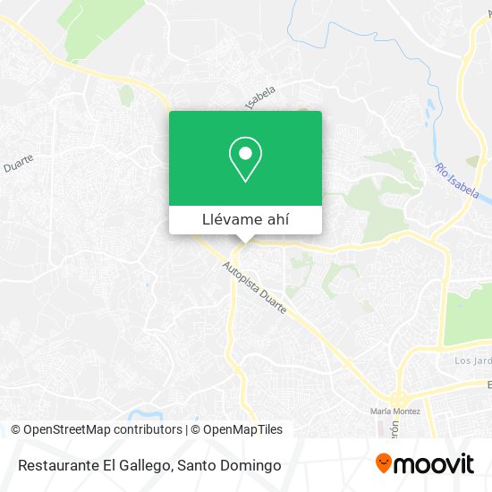Mapa de Restaurante El Gallego