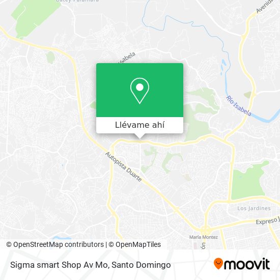 Mapa de Sigma smart Shop Av Mo