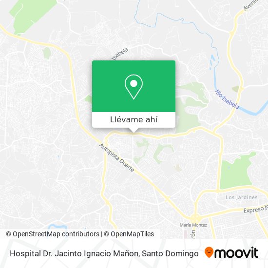 Mapa de Hospital Dr. Jacinto Ignacio Mañon
