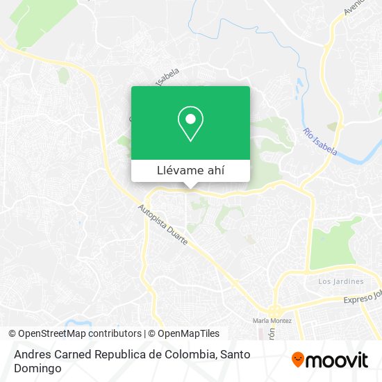 Mapa de Andres Carned Republica de Colombia