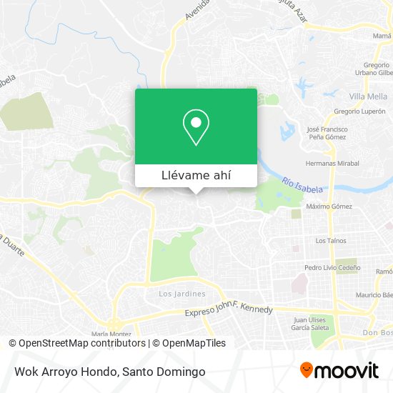 Mapa de Wok Arroyo Hondo
