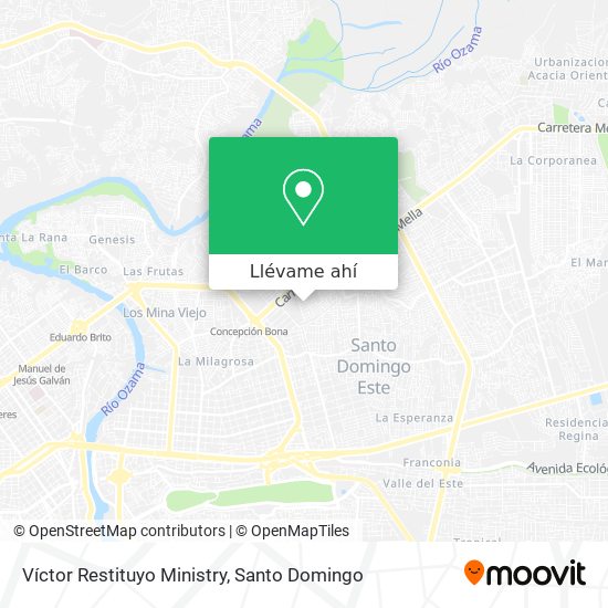 Mapa de Víctor Restituyo Ministry