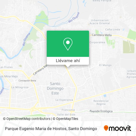 Mapa de Parque Eugenio Maria de Hostos