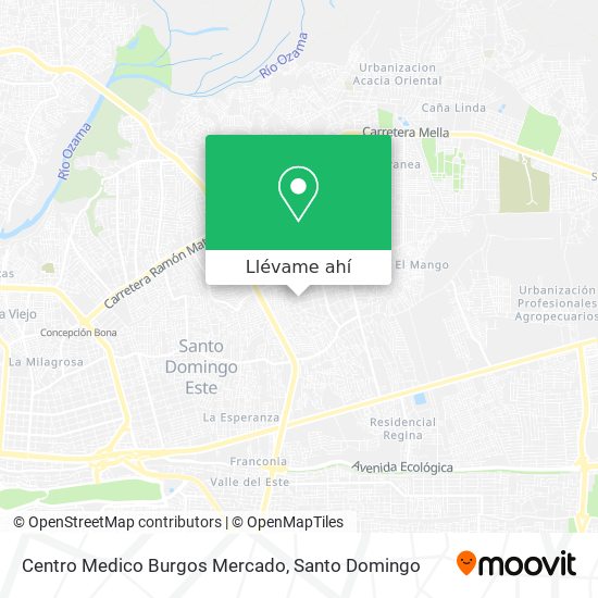 Mapa de Centro Medico Burgos Mercado