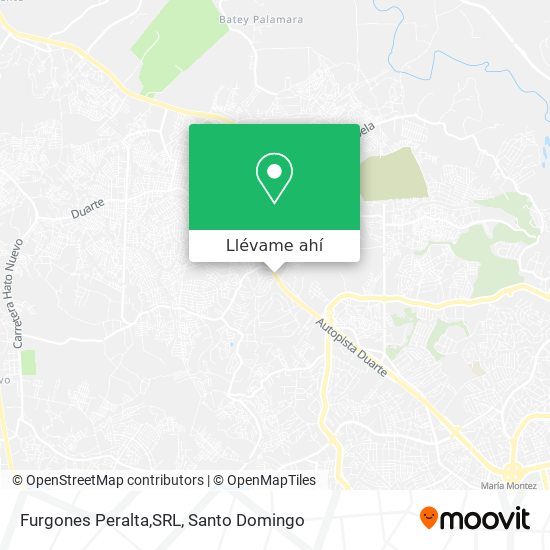 Mapa de Furgones Peralta,SRL