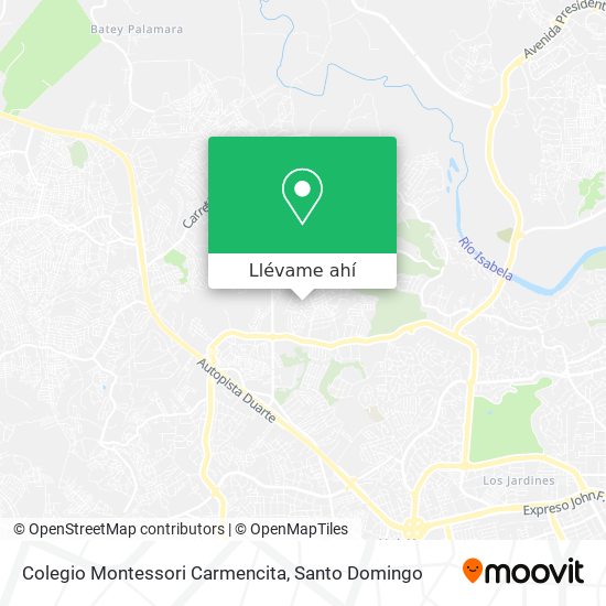 Mapa de Colegio Montessori Carmencita