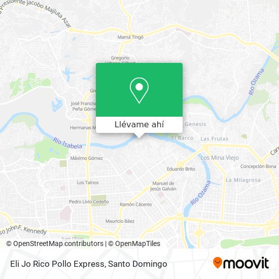 Mapa de Eli Jo Rico Pollo Express