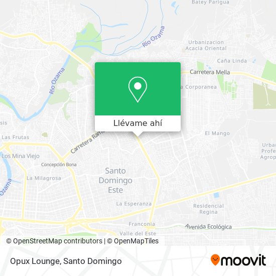 Mapa de Opux Lounge