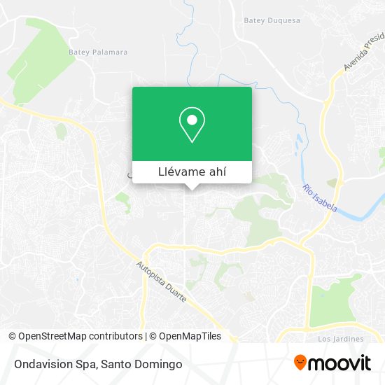 Mapa de Ondavision Spa