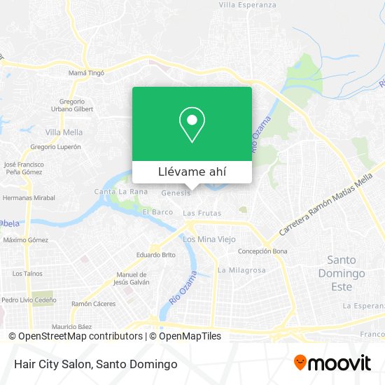 Mapa de Hair City Salon